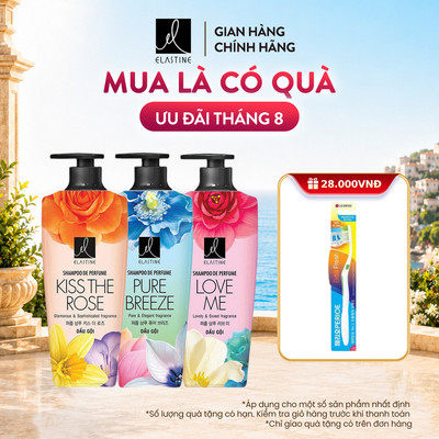 [CHÍNH HÃNG ĐỘC QUYỀN] Dầu gội Elastine De Perfume hương nước hoa 600ml