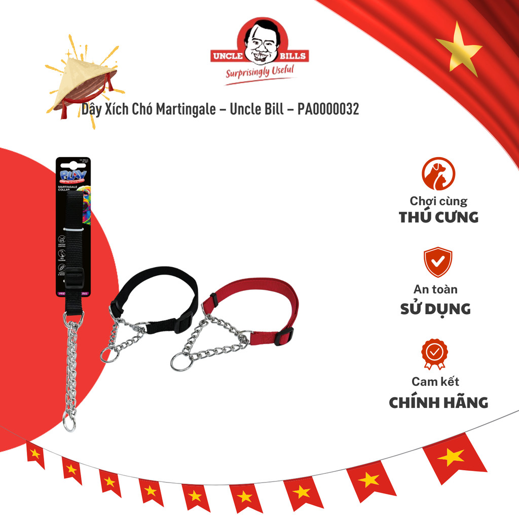 Dây Xích Chó Martingale – Uncle Bill – PA0000032
