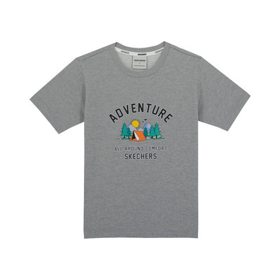 Áo Thun Tay Ngắn Bé Trai Skechers Adventure Short Sleeve Tee - SL224B175-LGYM Online Sale