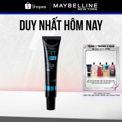 Kem Lót Kiềm Dầu Ngăn Xuống Tông SPF 20 Fit Me Primer Matte+Poreless Maybelline New York 30ml