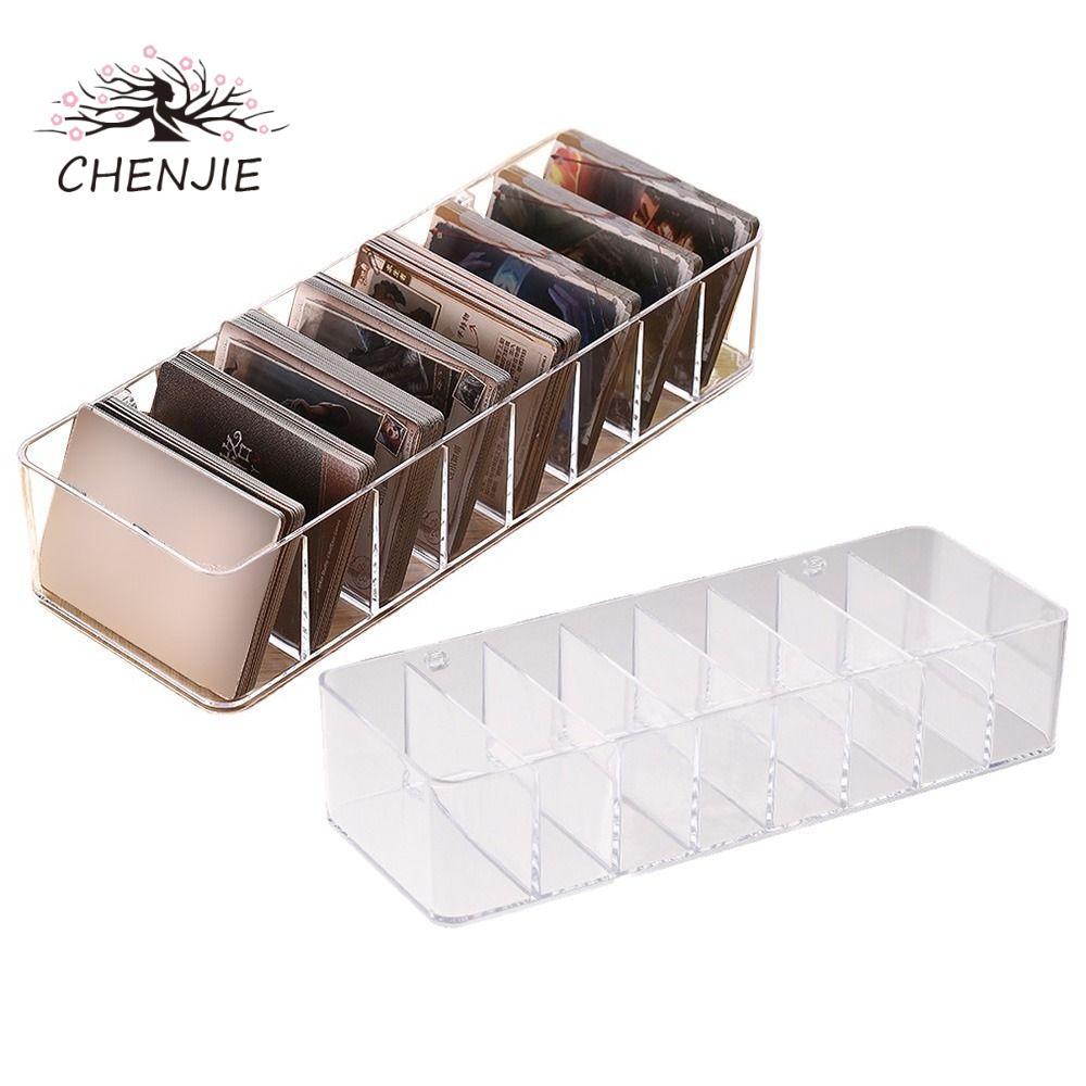 Hộp lưu trữ thẻ CHENJIE, Hộp đựng thẻ giao dịch trong suốt dung lượng cao, Hộp đựng bộ sưu tập Bộ ch