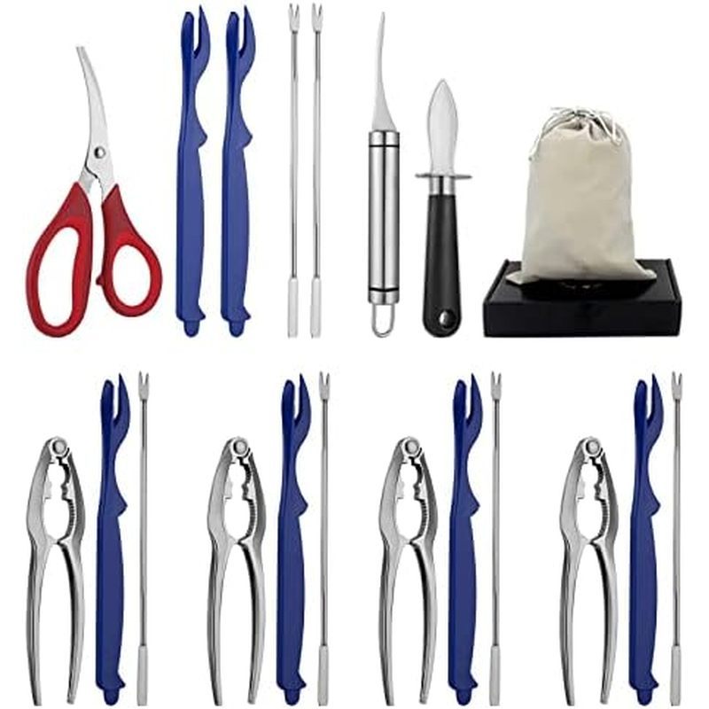 Dụng cụ hải sản (Bộ 3 món tinh tế) Bánh quy tôm hùm và bánh quy cua áp dụng cho tôm hùm, cua, chân c
