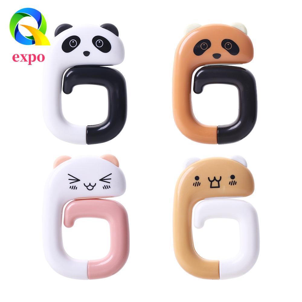 expo limit EXPO Giới Hạn Móc Nhựa Dễ Thương Gấu Trúc Mèo Treo Chìa Khóa Trang Trí