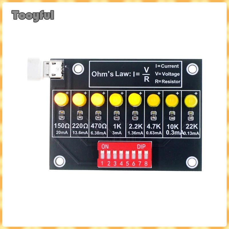 Tooyful Ohms Law Learning DIY Hàn Thực Hành Bộ Giảng Dạy Điện Tử Bảng Kim Loại Đơn Giản Dự Án Phòng 