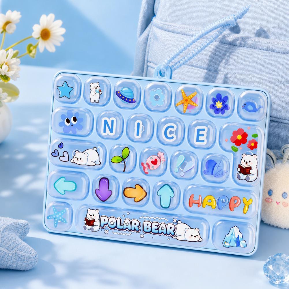 26 Phím Bàn Phím Cơ Fidget Đồ Chơi Dễ Thương Căng Thẳng Bàn Móc Khóa Clicker Đồ Chơi Giảm K0t7