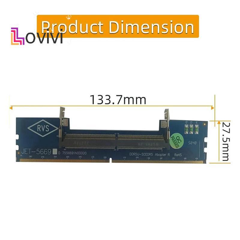 [Lovivivi] Laptop DDR5 RAM Sang Máy Tính Để Bàn DDR5 U-DIMM Adapter Bảo Vệ Thẻ Nhớ Bộ Chuyển Đổi DDR