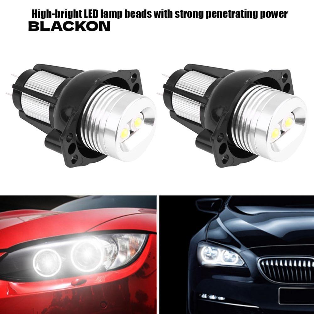 BLACKON Angel Eyes Halo Ring, Đèn tự động Công nghệ LED Marker Light LED, Gói 2 chiếc cao cấp 12W Po