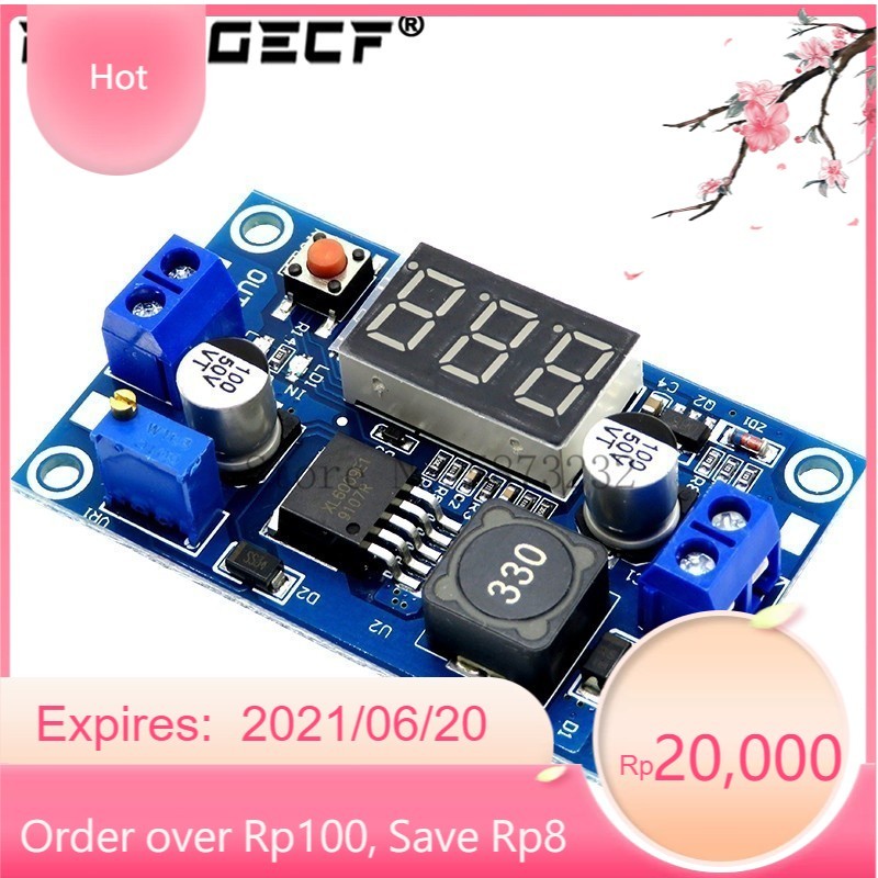 Mô Đun Tăng Áp DC-DC XL6009 4.5-32V Lên 5-52V Có Màn Hình LED Hiển Thị