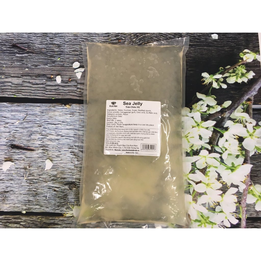 Trân châu 3Q SEA JELLY Minh hạnh (Trắng; Đen) ;Trân Châu 3Q BiBi Trắng (2kg)