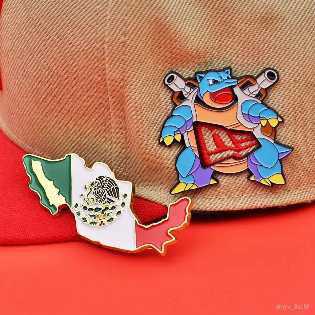 Ghim cài mũ Hat Pins Mexico kim loại men tráng huy hiệu ghim cài giao nhanh