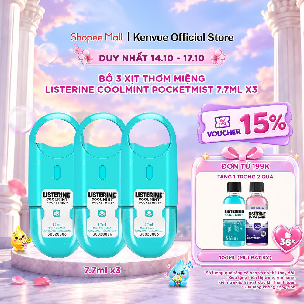 Xịt Thơm Miệng Listerine Coolmint Pocketmist 7.7ml