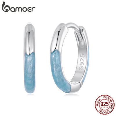 Bông tai bạc 925 màu xanh, thiết kế trang sức nữ, phù hợp làm quà tặng