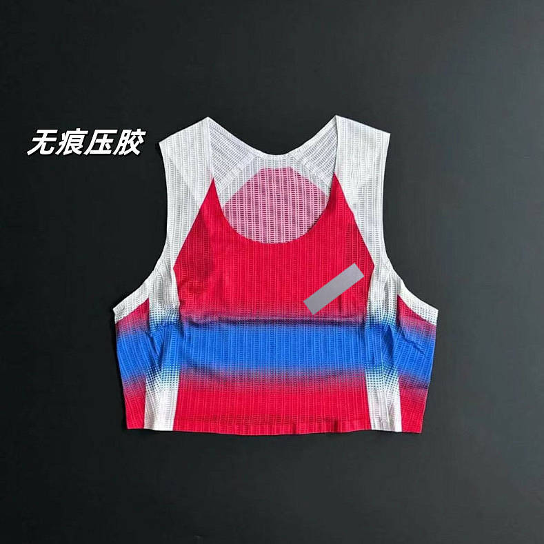 【Ready Stock】 Ji Qi Outdoor Running Vest Antibacterial Quick-Drying Top New Men's and Women's Ultra-