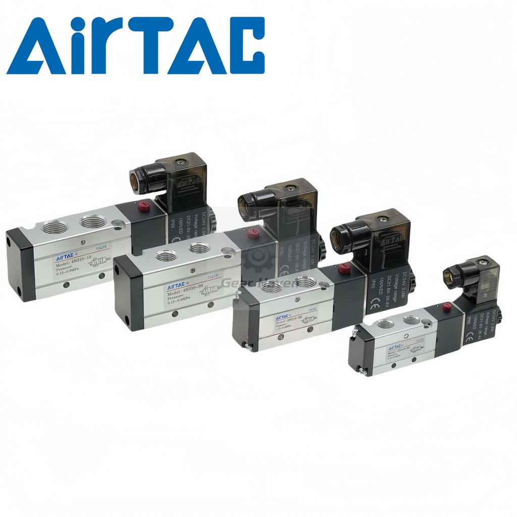 Van điện từ AirTAC, dành cho ngành công nghiệp chế biến gỗ và dệt may, Model Bao gồm 4N110-06, 4N210
