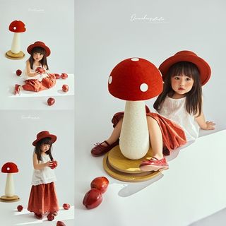 Một Tuổi Trẻ Em Đạo Cụ Chụp Ảnh Nấm Nhỏ Chủ Đề Trẻ Em Ảnh Trang Phục Photo Studio Ảnh Quần Áo A251017
