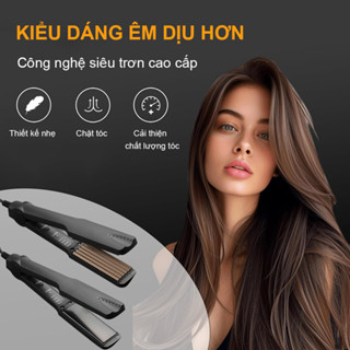  Máy Dập Xù Bản To 4 Mức Nhiệt Bấm Xù Làm Phồng Chân Tóc Chuẩn Salon Chống Hư Tổn Giữ Nếp Lâu 