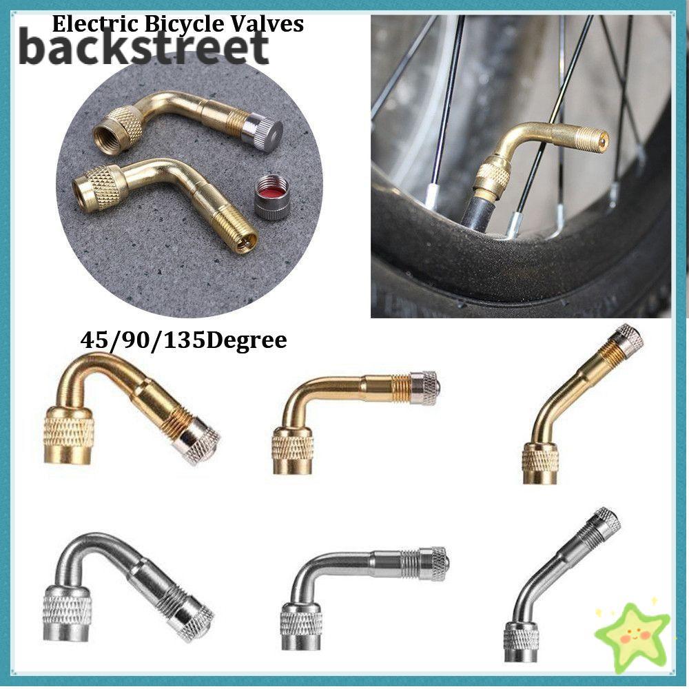 BACKSTRETDV Thân van lốp khí bằng đồng thau, có bộ chuyển đổi mở rộng Van xe đạp điện nhiều màu, Phụ