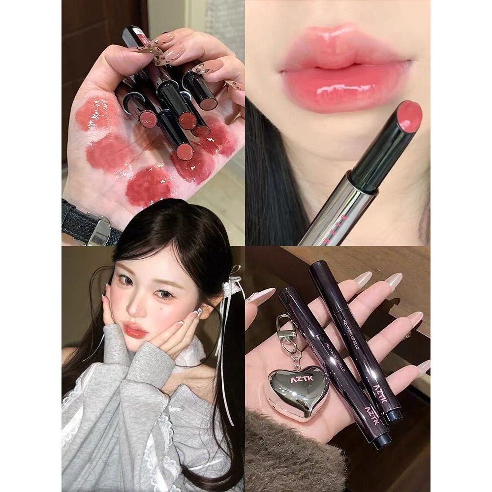 Aaztk Lip Jelly mj03 Lip Glaze Lip Mirror Mùa Hè Làm Trắng Nước Bóng Dưỡng Ẩm Môi Sinh Viên atzk Lip
