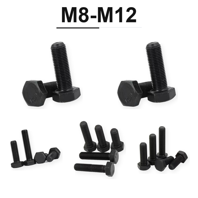 thép đen Bu lông lục giác ngoài ren mịn M8*1*16 M8*1*20 M8*1*25 M8*1*30 M8*1*35 M8*1*40 bền chắc (5-