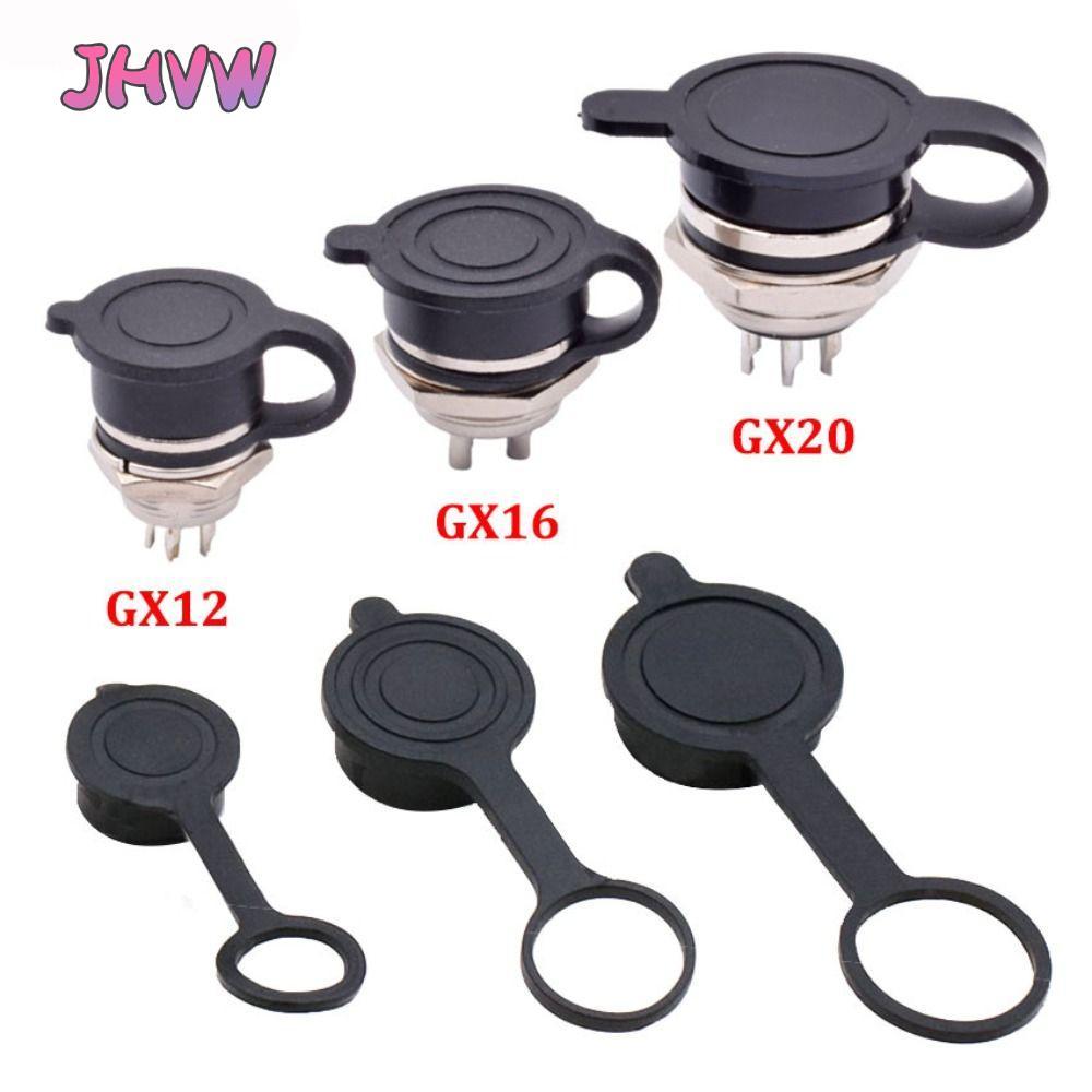 Nắp chống bụi JHVW GX12 GX16 GX20, Vỏ ổ cắm tròn hàng không GX12 GX16 GX20, Vỏ đầu nối cáp hàn chống