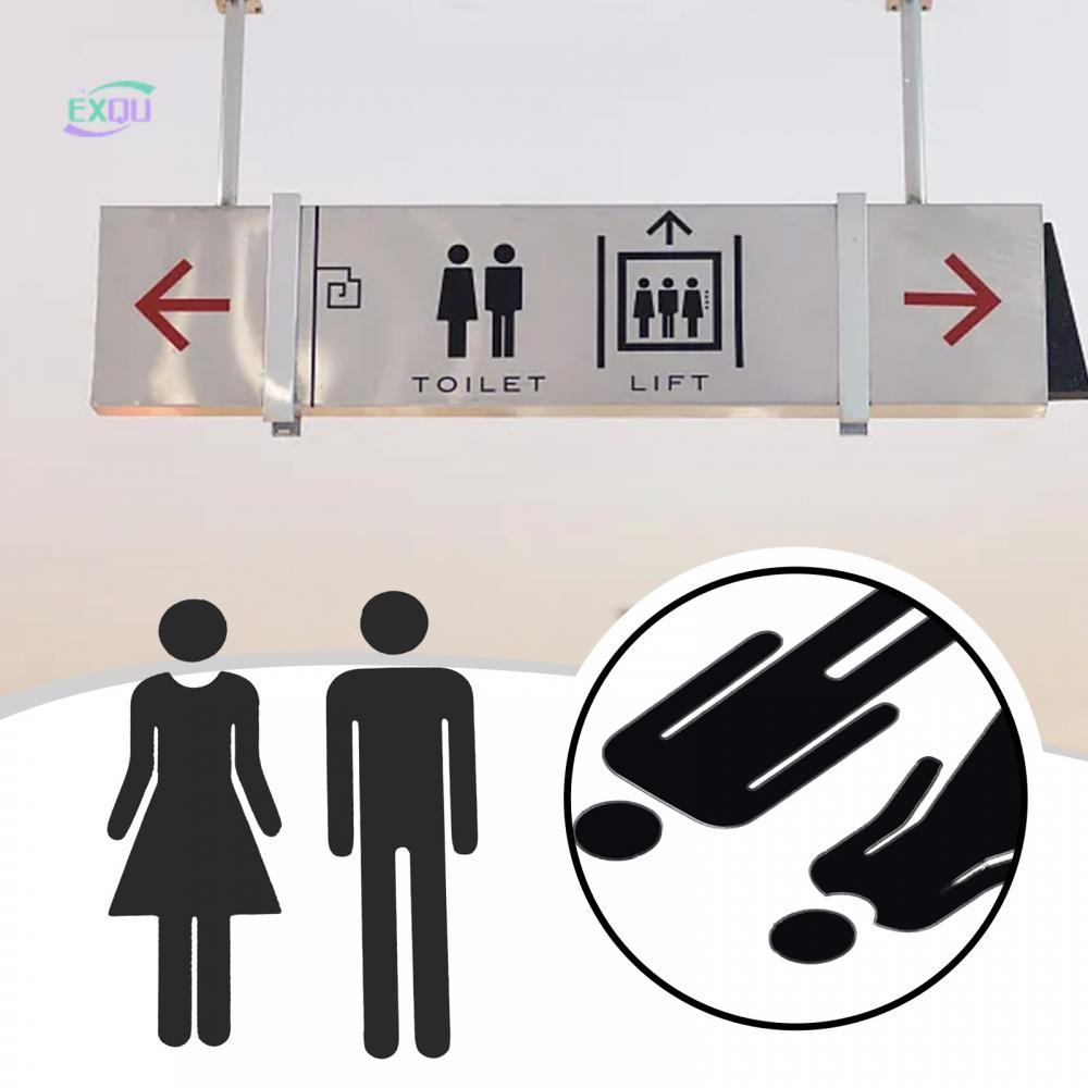 Bộ biển báo vệ sinh chất lượng cao Nhãn dán cho phòng vệ sinh nam và nữ