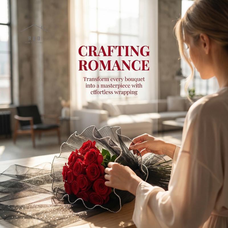 RO > Sóng Sợi Cuộn Vàng Cạnh Lưới Vải Cho DIY Hoa Gói Thủ Công Trang Trí Tiệc 4Yards 28CM Trong Đơn 