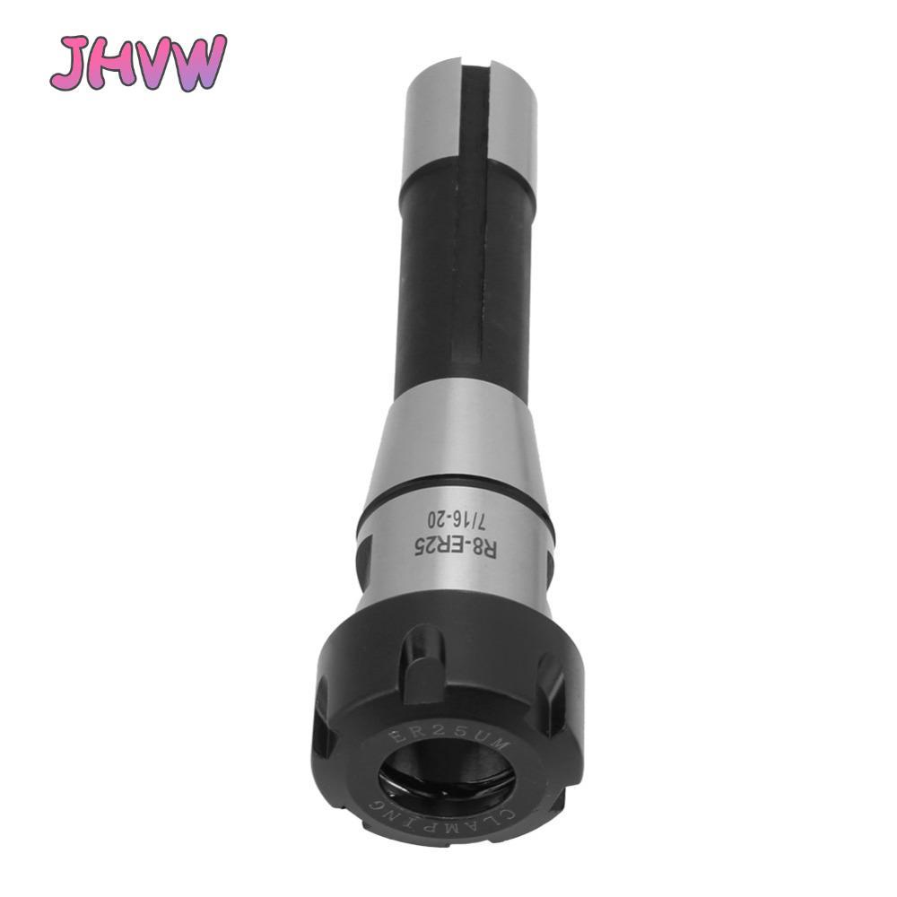 JHVW R8-ER25 Collet Chuck, ER25 Collet Lò xo nạp lò xo Collet Chuck Giá đỡ, Gia công lỗ sâu R8 Shank