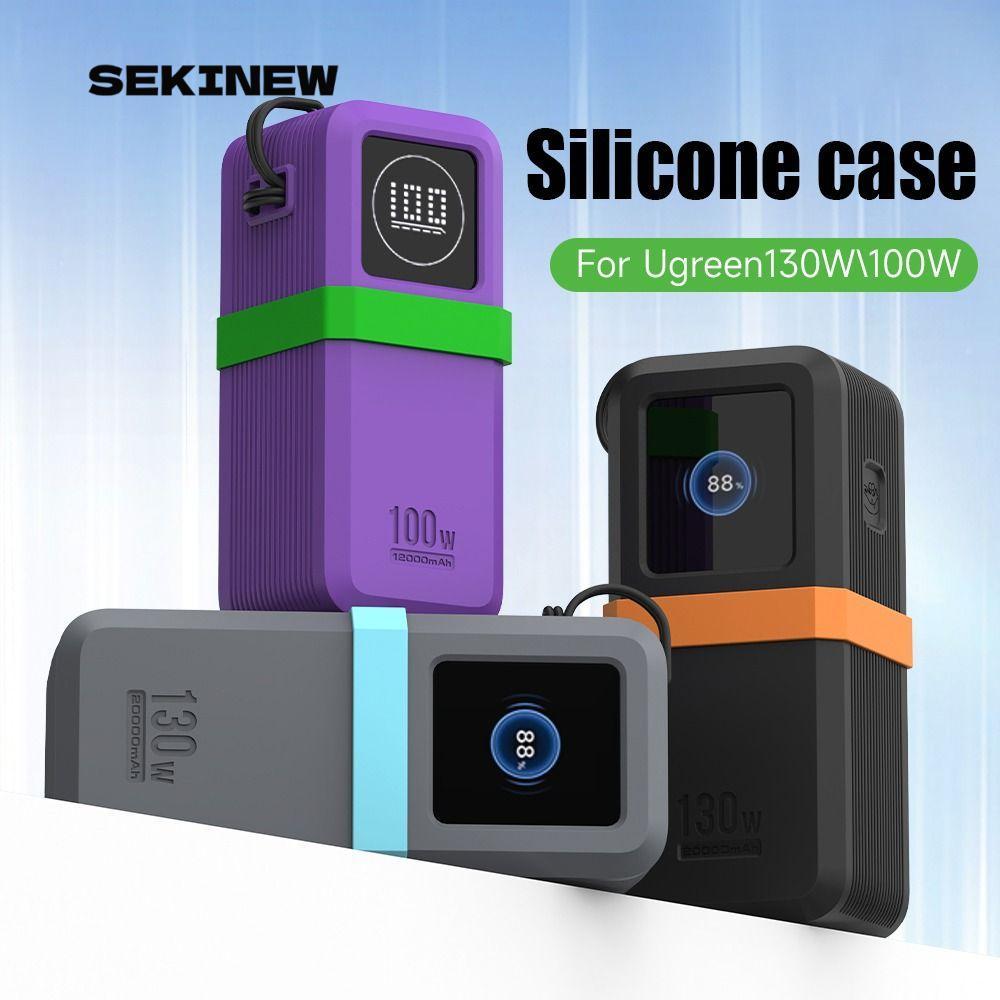 SEKINEW Silicone, Chống Sốc Mềm Bảo Vệ, Di Động Chống Bụi Mang Theo Cho UGREEN Nexode Power Bank 200