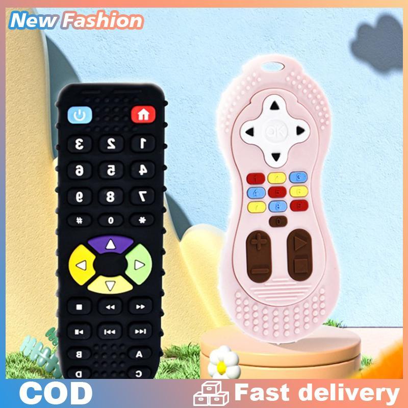 Silicone bé Teether TV điều khiển từ xa hình dạng Teether Pain Relief mọc răng đồ chơi trẻ em cảm gi