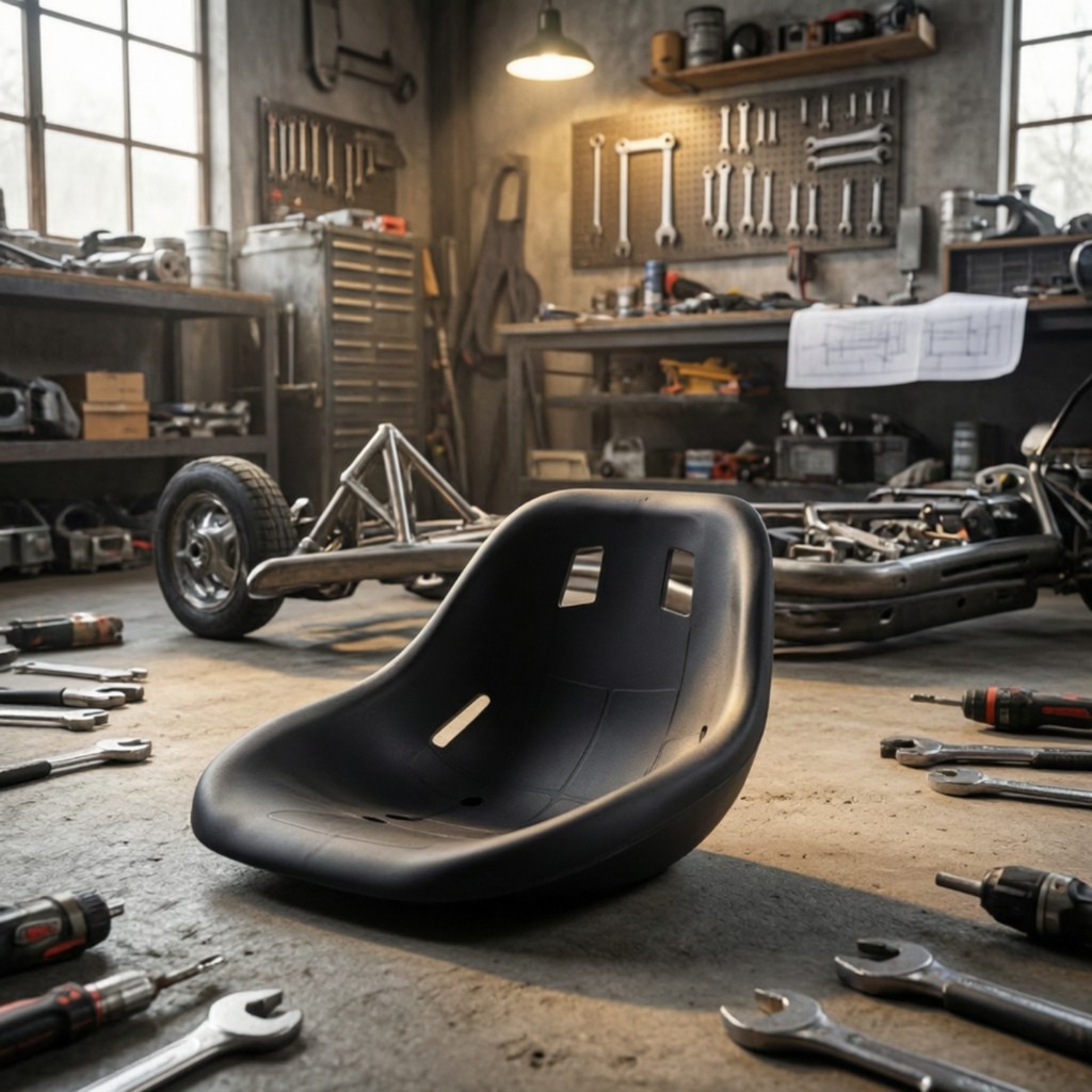Ghế Drift Kart Thoải Mái Ghế Kart Có Tay Cầm Chắc Chắn Hạng Nặng Cho Người Xây Dựng, Chuyển Đổi Trik