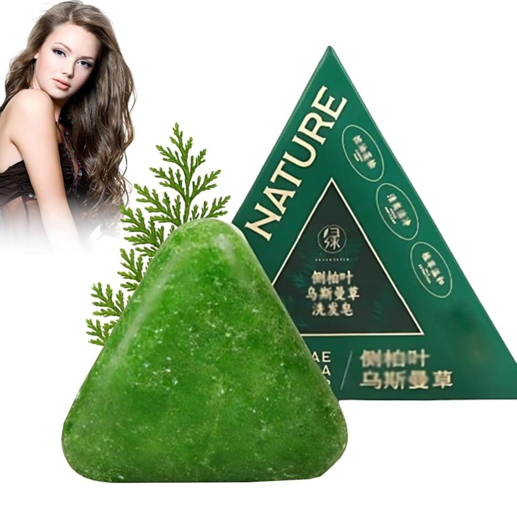 NatureTriangleShampooBar, GreenShampoo, VegetableSolidShampooBar, GentleCleaningNourishingCareforWom
