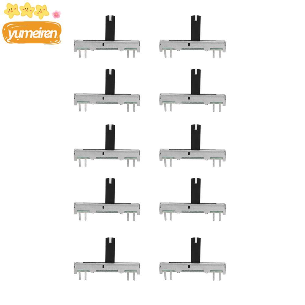 YUMEIREN 10 CÁI B50K Potentiometer, Slide Sid B50K Slide Slide Potentiometer, Bộ phận đàn guitar điệ