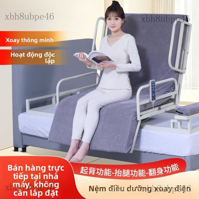 Thiết bị hỗ trợ người khuyết tật Giường chăm sóc xoay điện LiKang dành cho người cao tuổi, hỗ trợ nâ