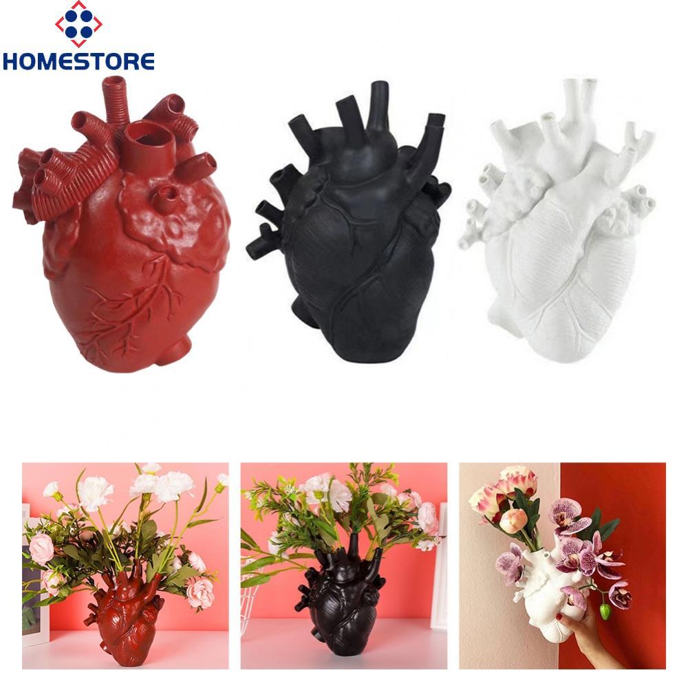 [Homestore]Anatomical Heart Vase Elegant Vase High-quality Resin Human Heart Design