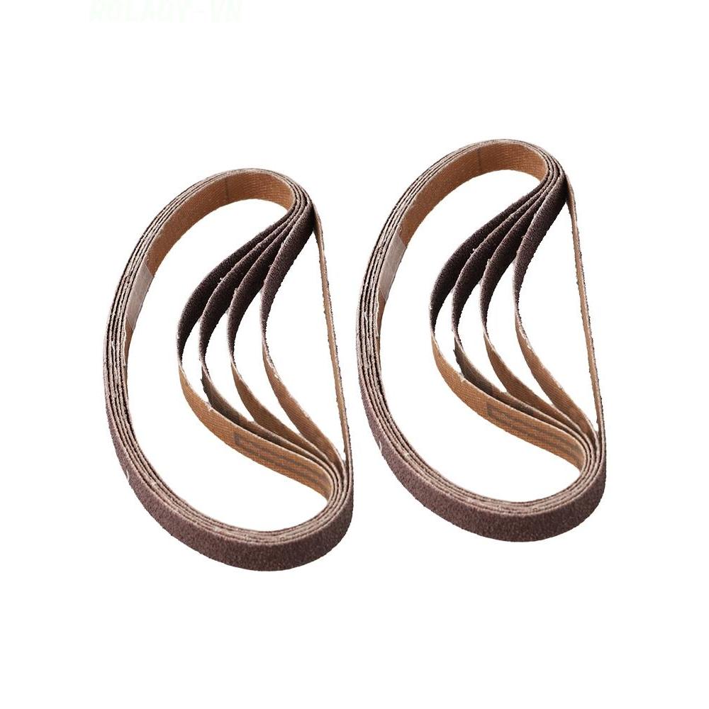 #ROYALLADY#High Performance 10pcs 330*10mm Aluminium Oxide Sanding Belts Grit 80 for Polish