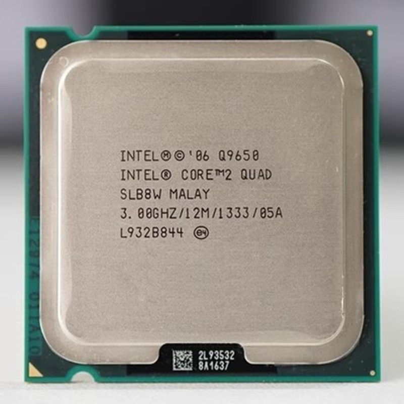 Q9650 Q9550 q9650 SLB8W Core 2 Quad Core Phiên bản chính thức chính thức 775-Needle Desktop cpu