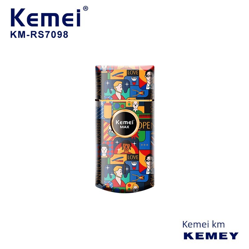 máy cạo râu máy cạo râu cao cấp KEMEI / KEMEI KM-RS7098 Phong cách mới Graffiti qua lại Máy cạo râu 