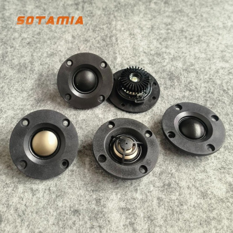 SOTAMIA 2 Chiếc 2 Inch 52 Mm Tròn Tweeter 4 8 Ohm 10W 20W 4 Ohm Phim Lụa Titan Phim Âm Thanh Treble 