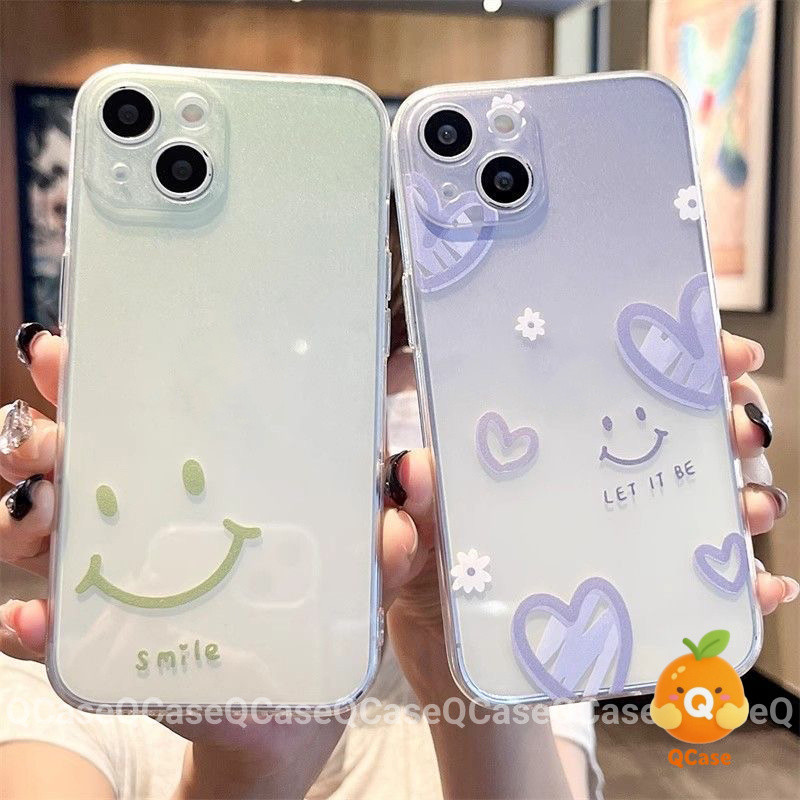 Ốp lưng Cho Oppo Bạc hà xanh khoai sọ tím nụ cười tình yêu Case A3X A5X A3 A5 Pro A16K A16 A15K A38 