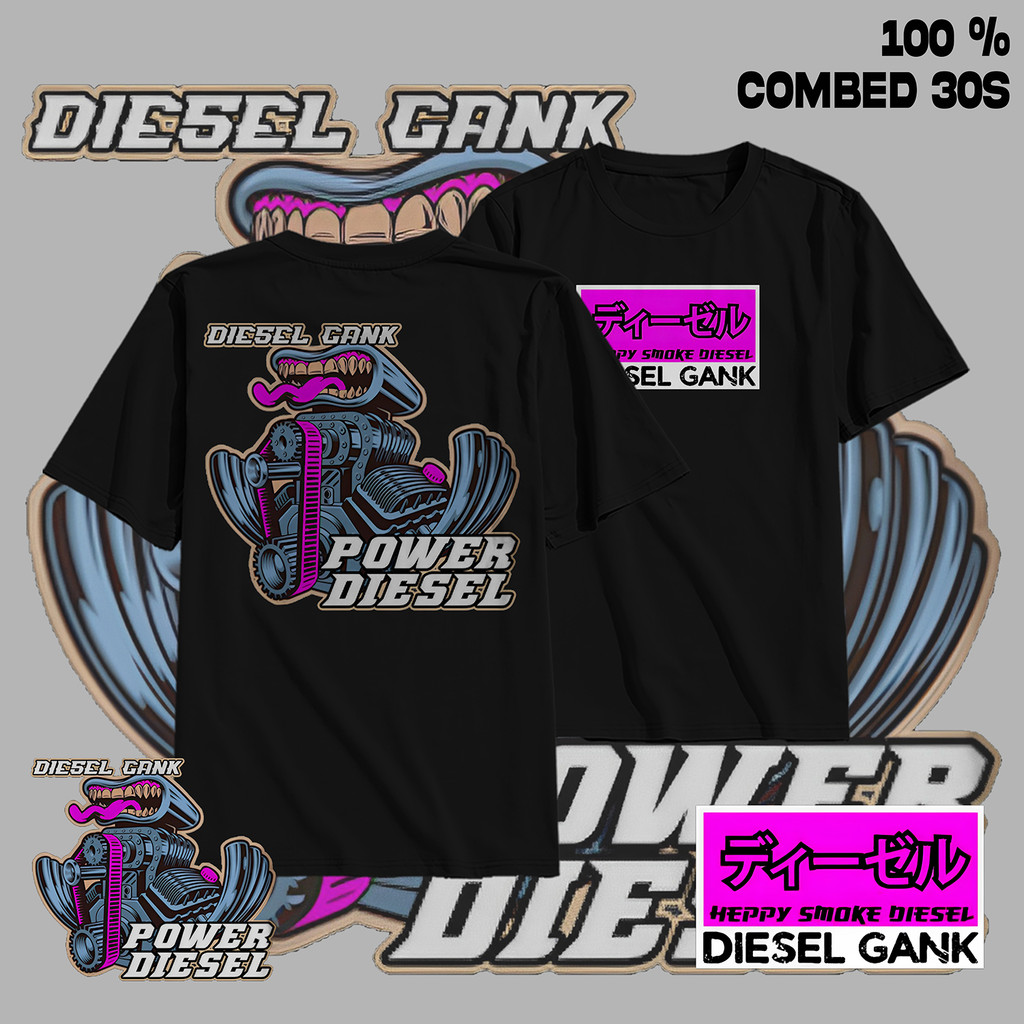 Áo thun Diesel Turbo Mực Diesel Power Áo thun Jersey