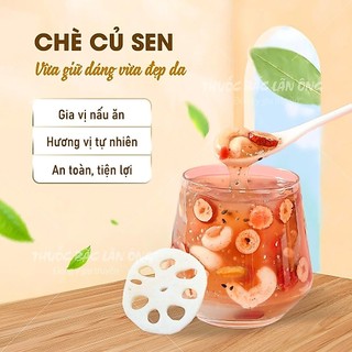 Bột củ sen 100g, nguyên chất, thơm mịn, bột ngũ cốc nhà làm, thơm ngon - Lãn Ông