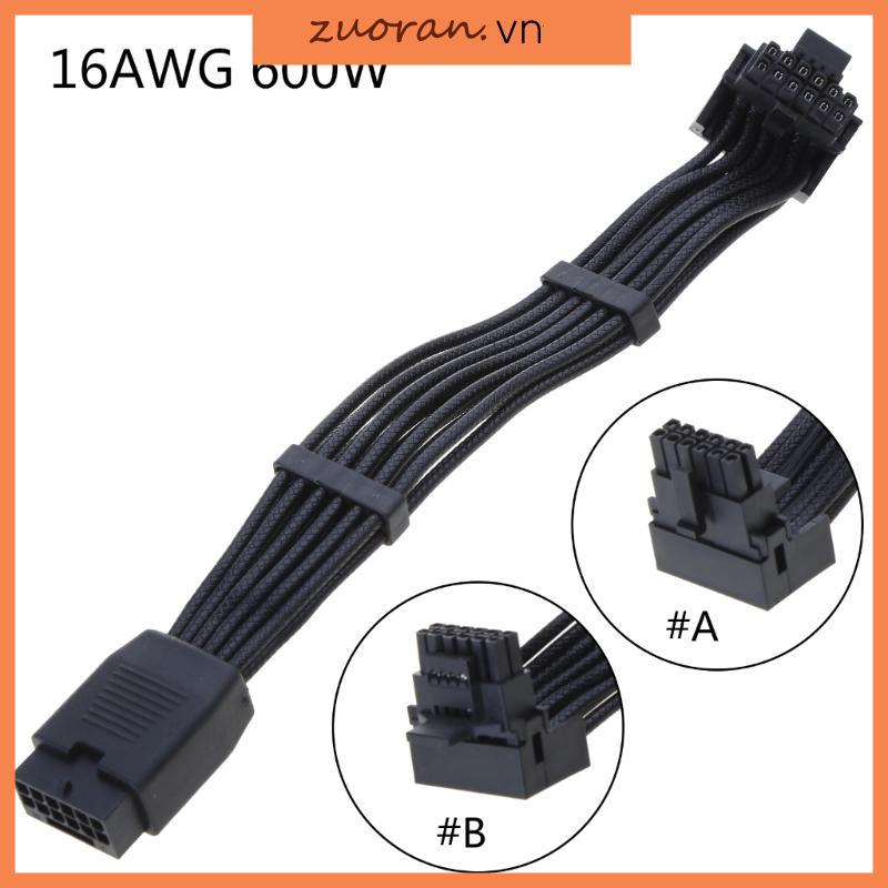 ZUOO ATX3 0 12VHPWR 600W Nam sang Nữ 16 12 + 4 Pin Cáp cho RTX4090TI 3090TI