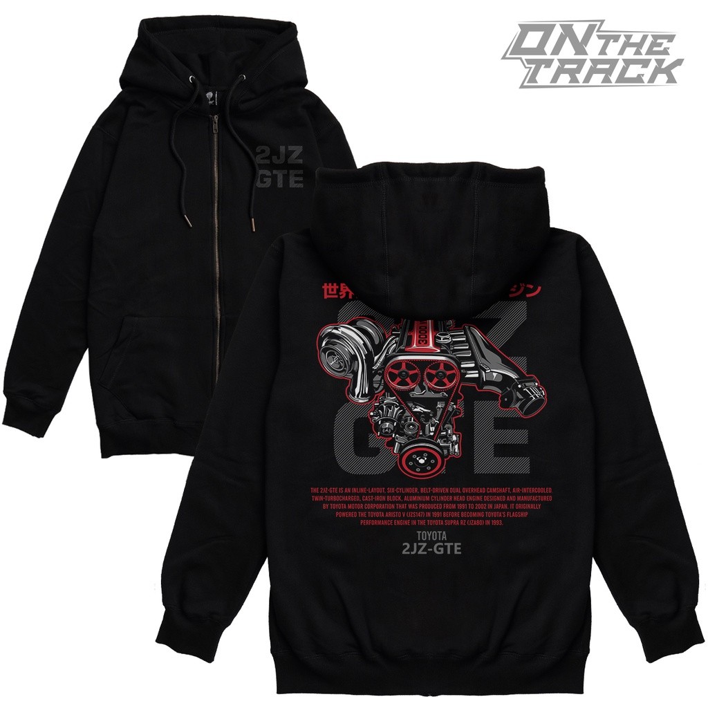 Áo Hoodie có dây kéo nam | Thương hiệu | Máy Hoodie Toyota Supra Mk4 2jz-gte | 2jz Blandwire