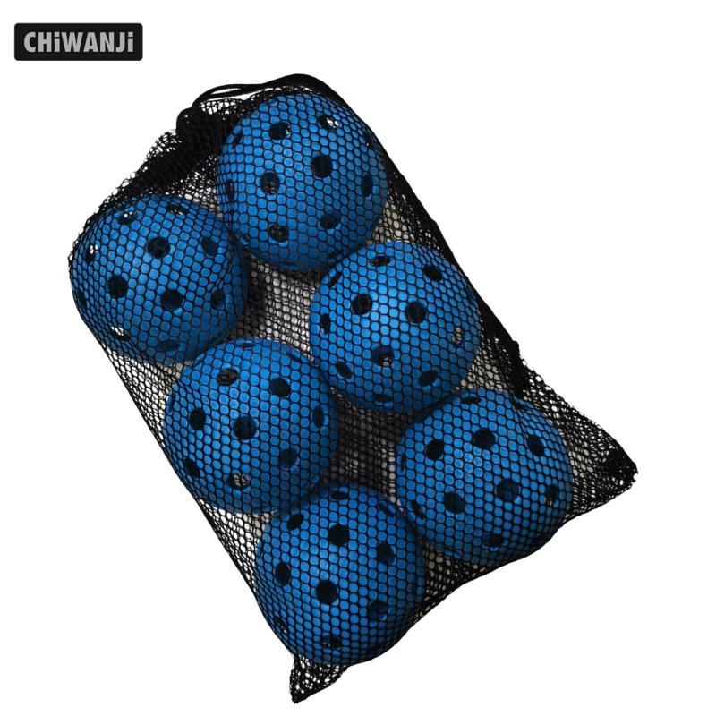 6x Bóng Pickleball 74mm Bóng thi đấu Pickleball Phụ kiện