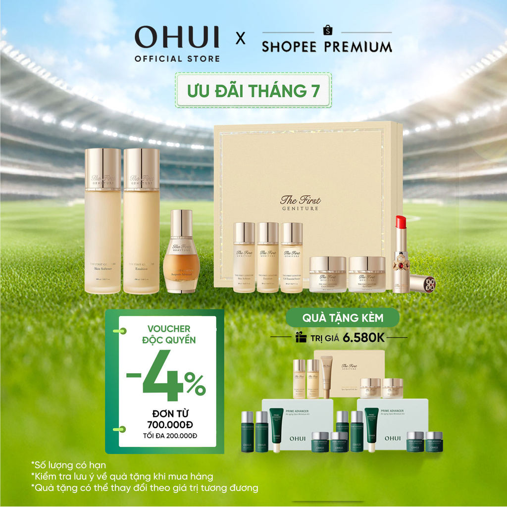 [OHUI Official] Bộ 9 món Chống Lão Hóa Tái Sinh Làn Da Tế Bào Gốc OHUI The First Geniture 468ml