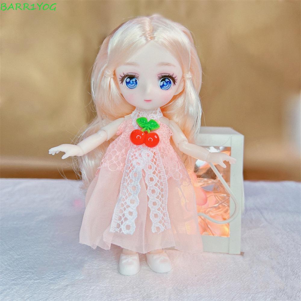 BARR1Y0G 16cm Anime Mắt Đồ Chơi Búp Bê, Di Chuyển Được Khớp Bóng Cơ Thể Kawaii Bjd Doll, Thời Trang 