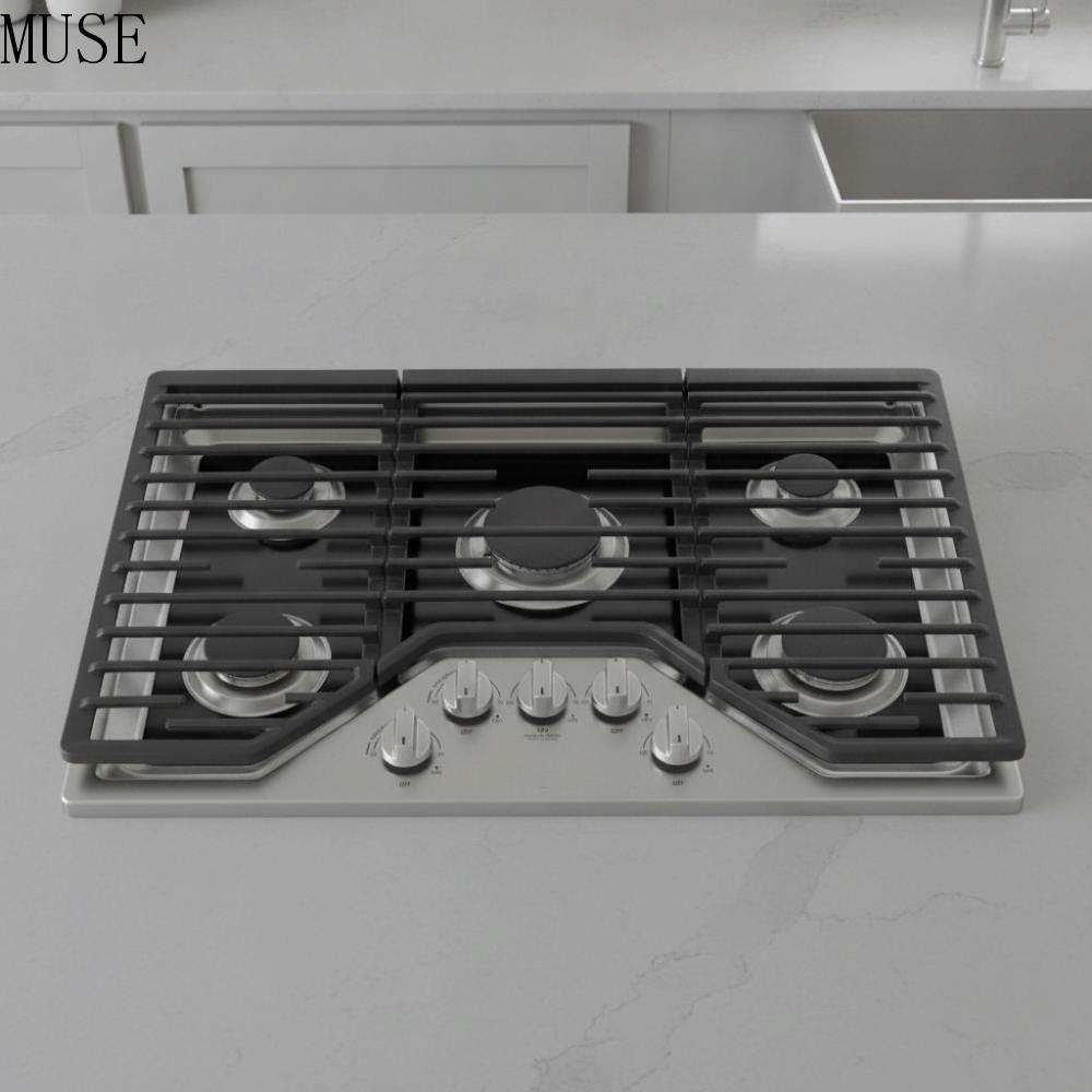 Vỏ bếp gas MUSE, Thảm bảo vệ bếp gas bằng silicon chống dính, Tấm đệm bếp gas chịu nhiệt màu đen chố