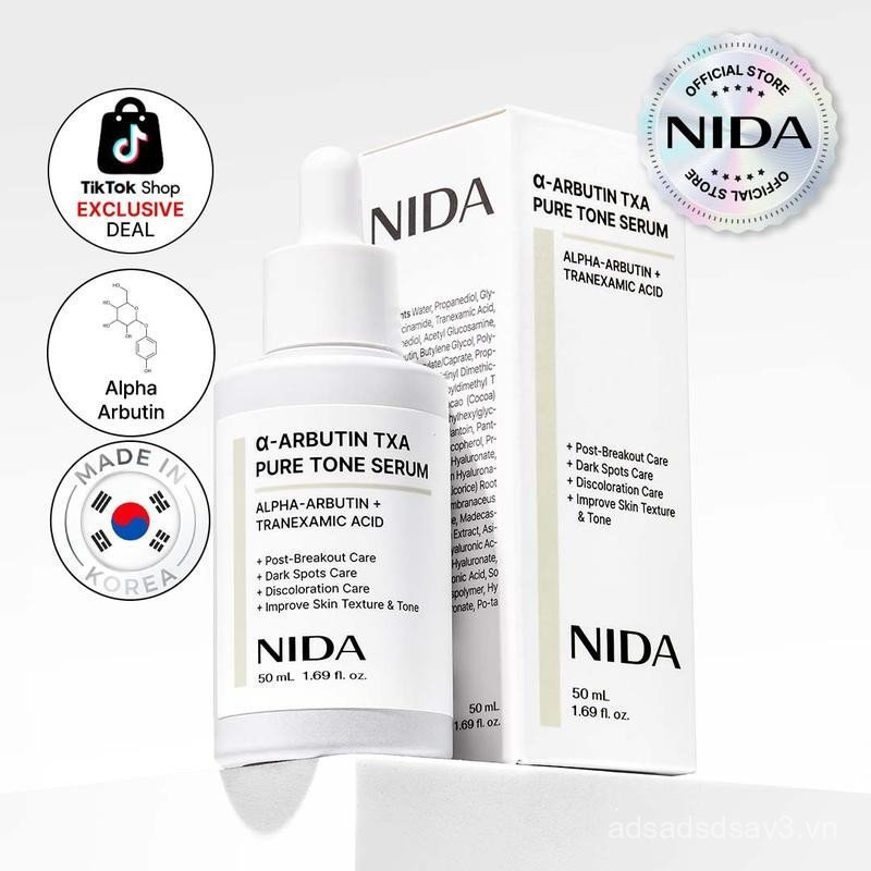 NIDAalpha-ArbutinTXAPureToneSerumDarkSpotTintBrightening BHI4
