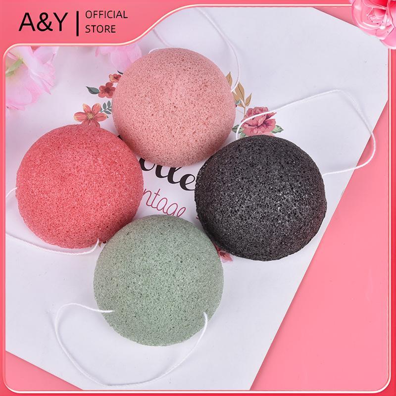 A & Y Konjac Sponge Tự Nhiên Konjac Puff Rửa Mặt Làm Sạch Bọt Biển Trang Điểm Konjac Sponge.