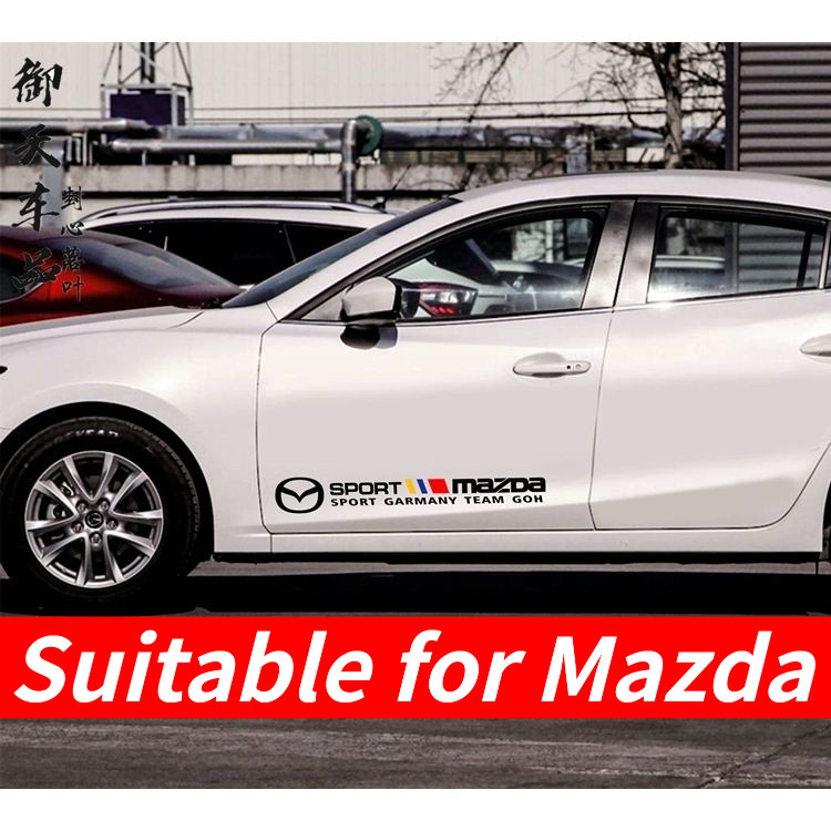 Thích hợp cho MAZDA MAZDA Nhãn dán thân xe sửa đổi sáng tạo Nhãn dán trang trí cửa thể thao SPORT Sc